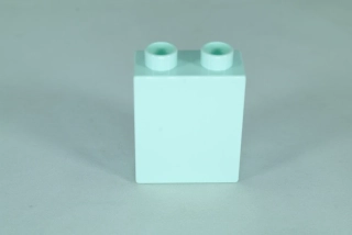LEGO® DUPLO® kostka/cihla 1x2x2 světlá aqua