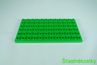 LEGO® DUPLO® deska 6x12 - jasně zelená POŠKOZENÁ