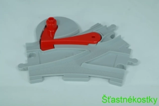 LEGO® DUPLO® výhybka - světle modravě šedá