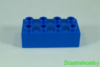 LEGO® DUPLO® kostka/cihla 2x4 - modrá