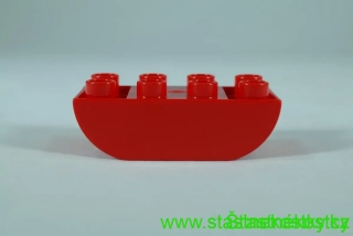LEGO® DUPLO® cihla 2x4 sklon zakřivený obrácený dvojitý