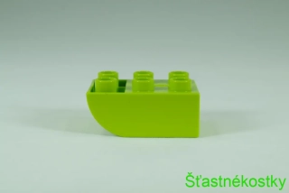 LEGO® DUPLO® cihla 2x3 se zakřivenou spodní částí