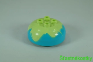 LEGO® DUPLO® kopeček zmrzliny středně azurový s žlutozelenou polevou
