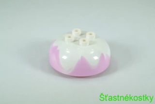 LEGO® DUPLO® kopeček zmrzliny růžový, s bílou polevou