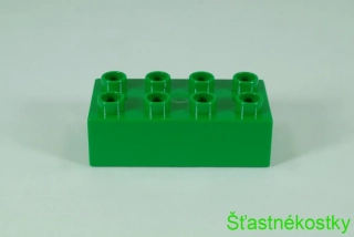 LEGO® DUPLO® kostka/cihla 2x4 - zelená