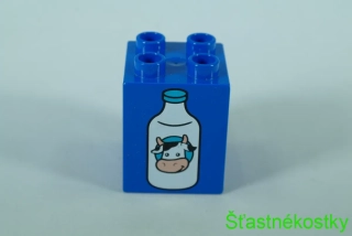 LEGO® DUPLO® cihla 2x2x2 se vzorem mléka