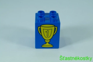 LEGO® DUPLO® cihla 2x2x2 se vzorem vítězného poháru