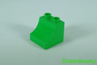 LEGO® DUPLO® cihla 2x2x1 1/2 oblouk obrácený - jasně zelená