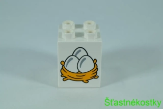 LEGO® DUPLO® cihla 2x2x2 se vzorem vajec
