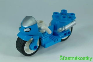 LEGO® DUPLO® motorka, tmavě azurová