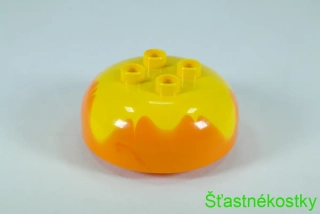 LEGO® DUPLO® kopeček zmrzliny oranžový s žlutou polevou
