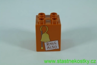 LEGO® DUPLO® čísla 2x2x2 se vzorem zvonku