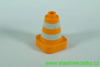 LEGO® DUPLO® kužel oranžový s pruhy